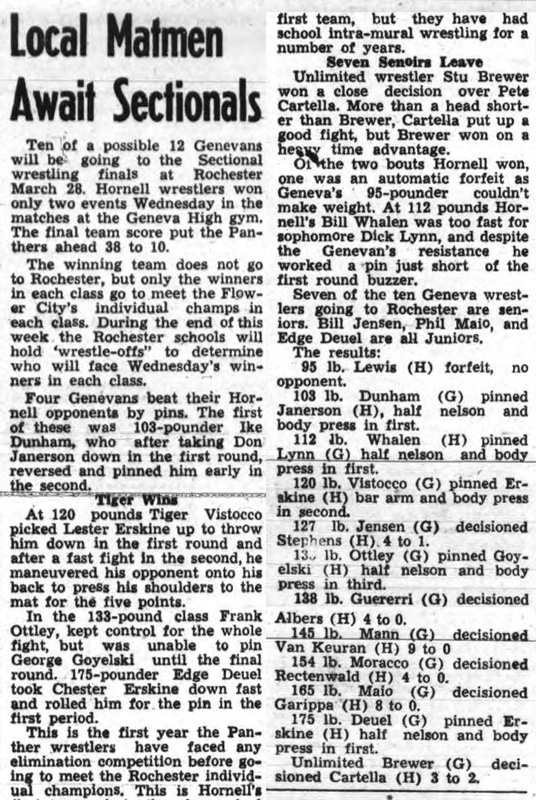 Local Matmen Await Sectionals