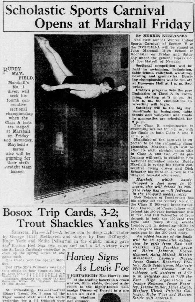 Scholastic Sports Carnival Opens at Marshall Friday