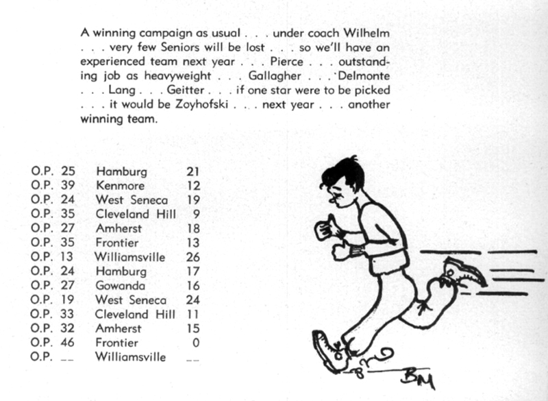 1956-1957 Orchard Park Quakers Wrestling