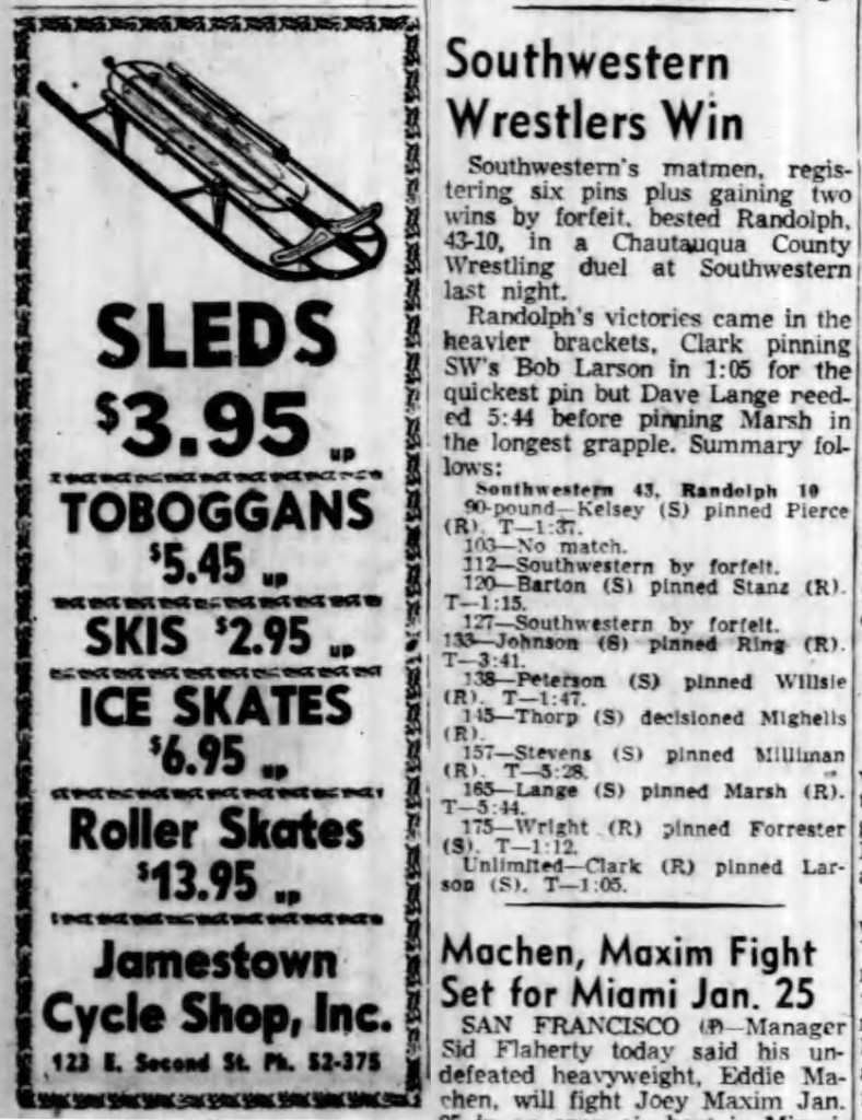 Southwestern Wrestlers Win