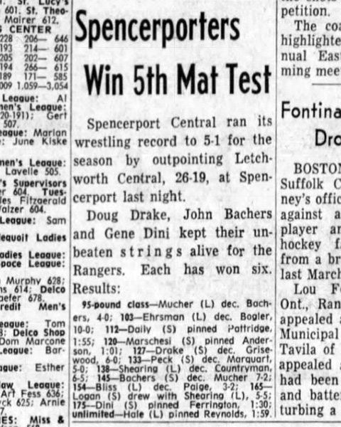 Spencerporters Win 5th Mat Test