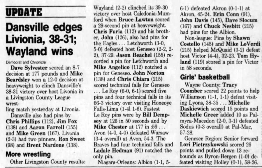 More Wrestling: Livingston County