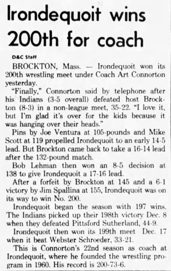 Irondequoit wins 200th for coach