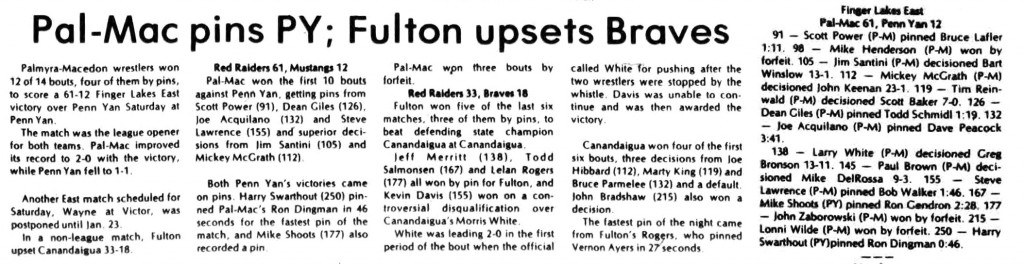 Pal-Mac pins Penn Yan