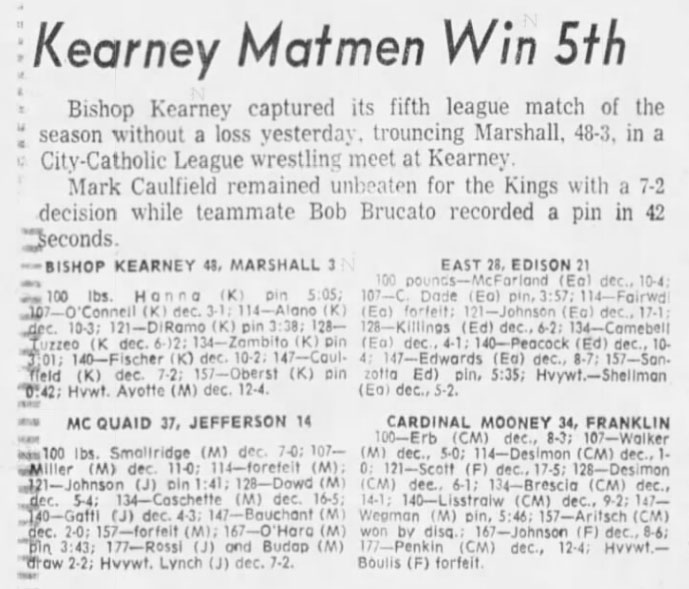 Cardinal Mooney 34, Franklin 7