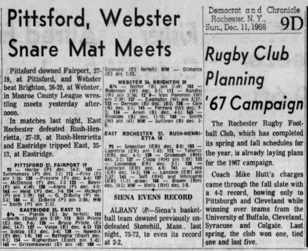 Pittsford, Webster Snare Mat Meets