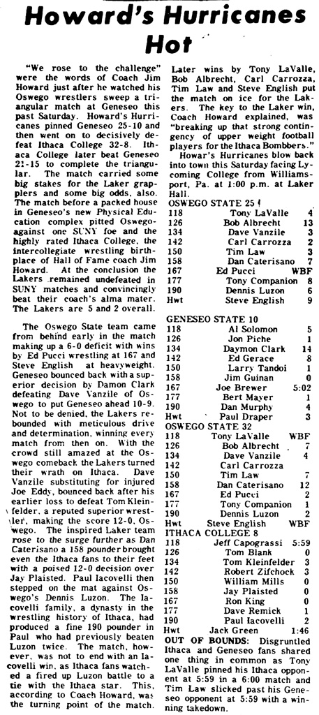 Howard's Hurricanes Hot