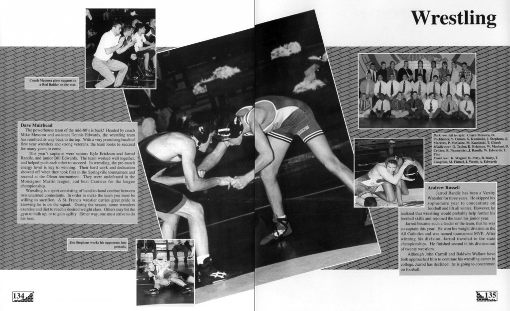1995-1996 St. Francis Red Raiders Wrestling
