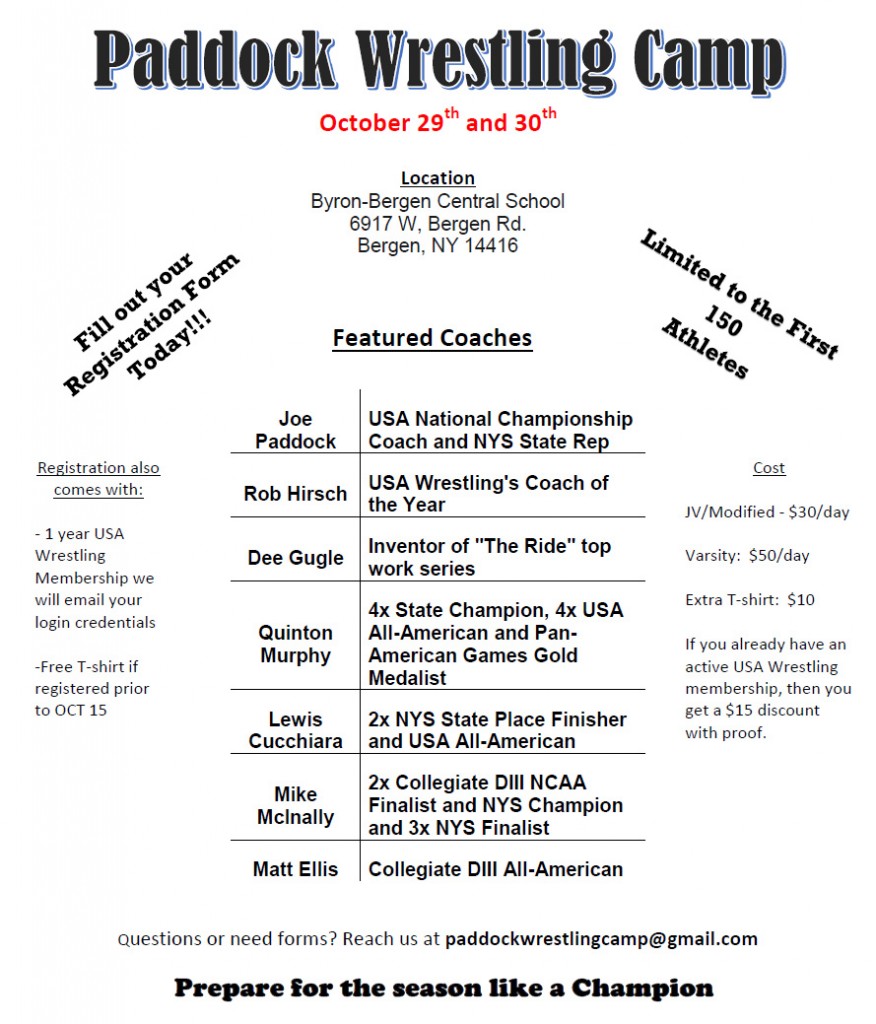 Paddock Wrestling Camp