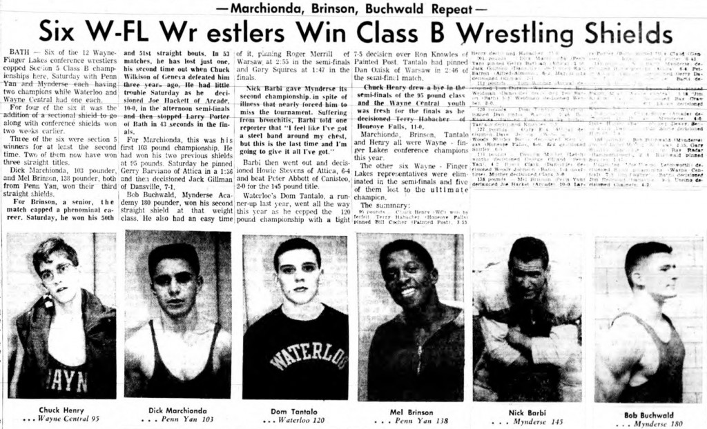 Six W-FL Wrestlers Win Class B Wrestling Shields