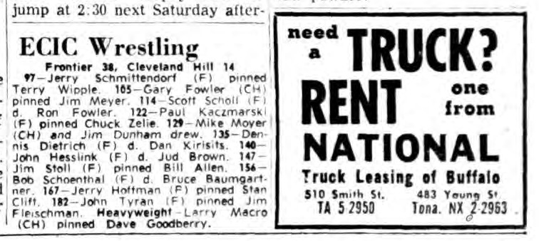 Frontier 38, Cleveland Hill 14