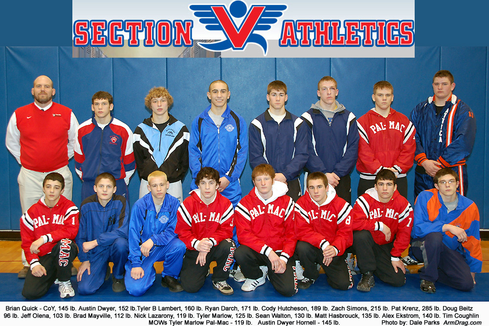 2009 Section V Class BBB Wrestling Champions