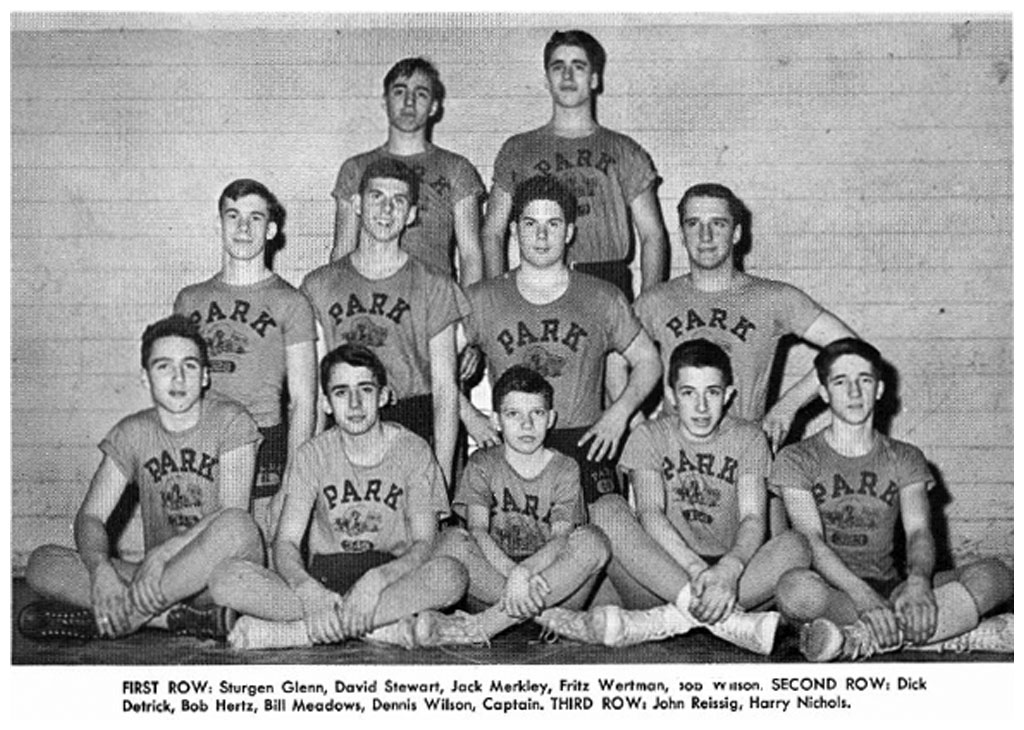 1952-1953 Park Pioneers Wrestling Team
