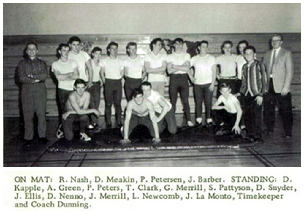 1957-1958 Pine Valley Panthers Wrestling Team