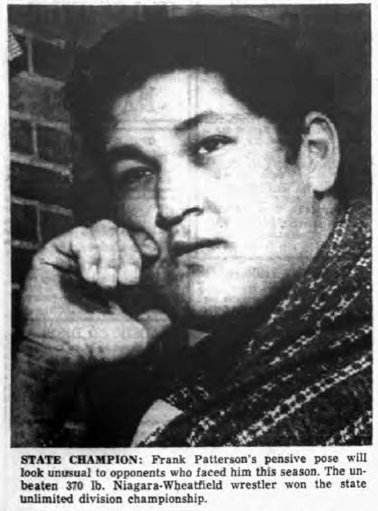 1964 NYS Intersectional Champion Frank Patterson