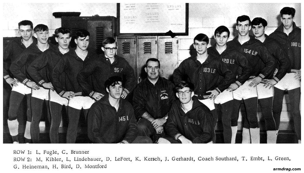 1966-1967 Attica Blue Devils Varsity Wrestling