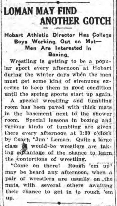 Loman May Find Another Gotch