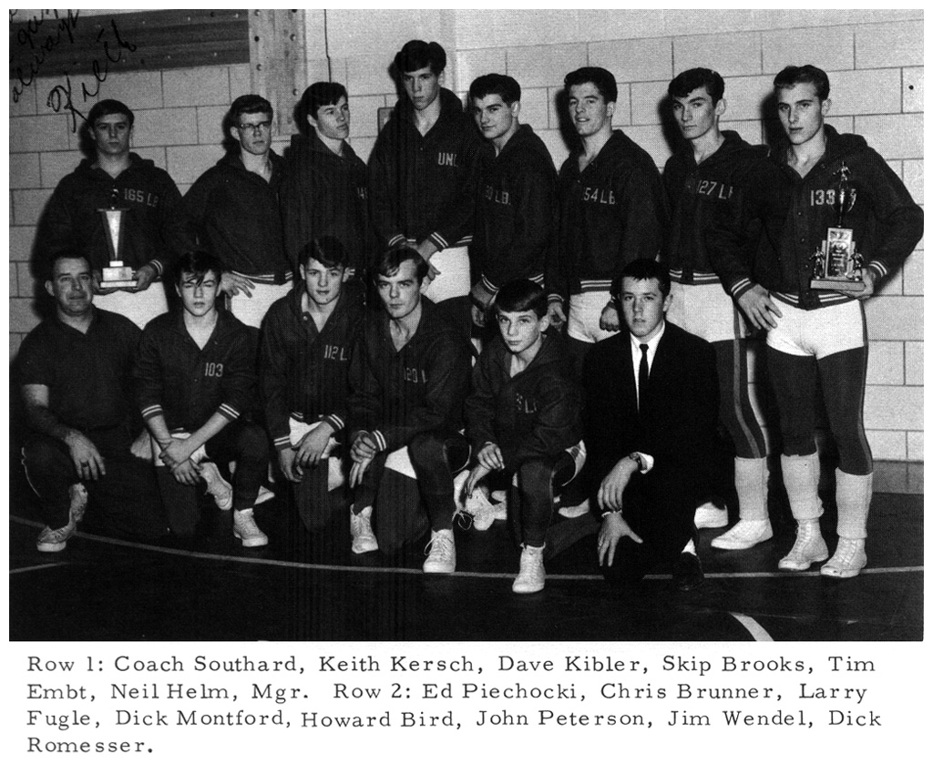 1965-1966 Attica Blue Devils Varsity Wrestling