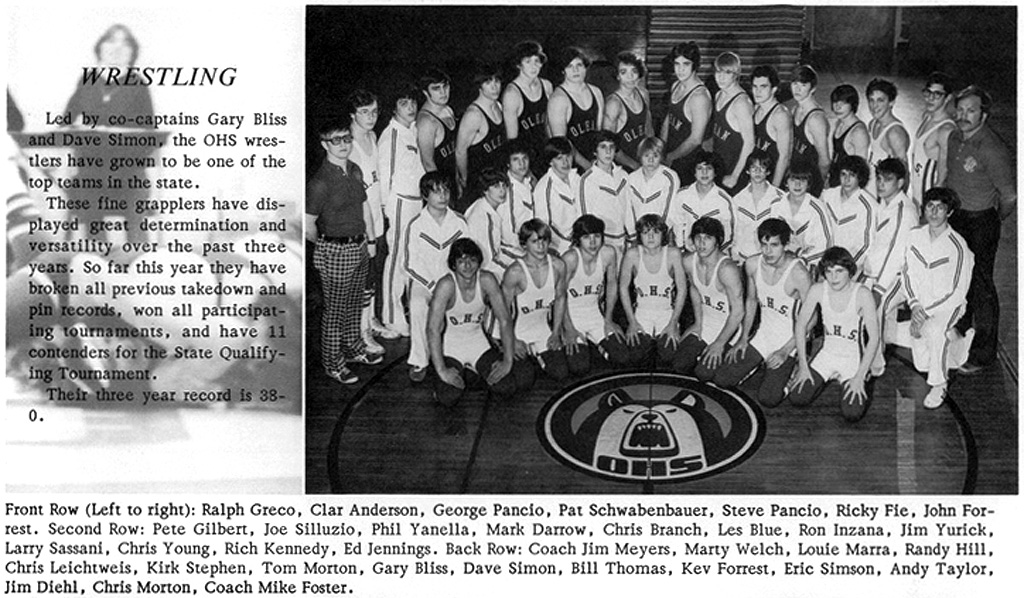 1976-1977 Olean Huskies Wrestling