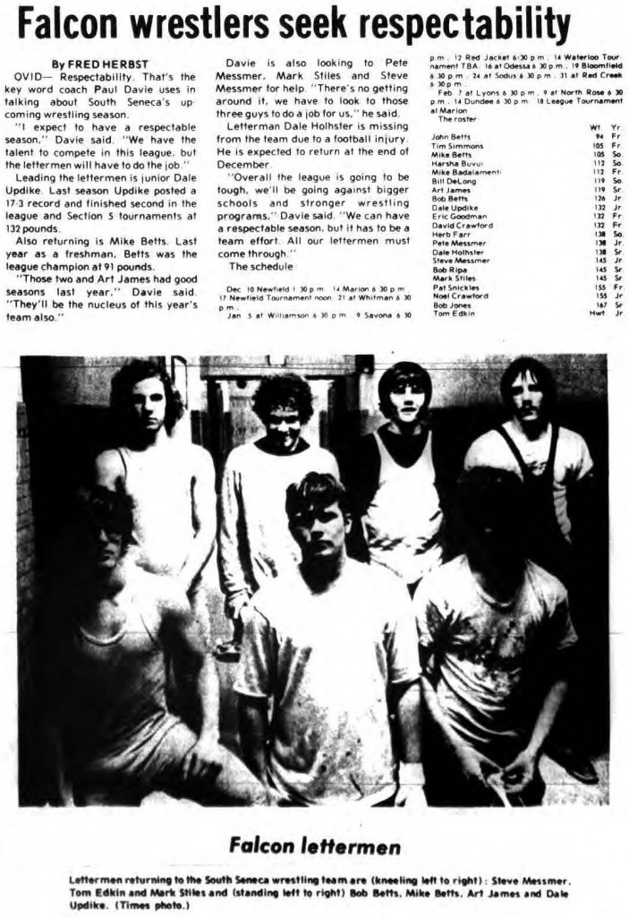 Falcon wrestlers seek respectability