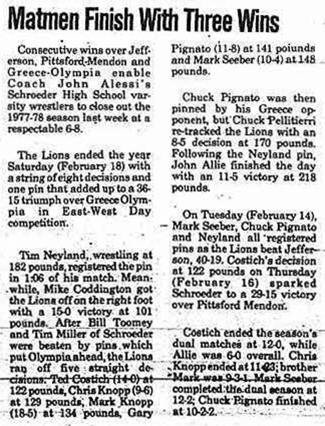 Matmen Finish With Three Wins