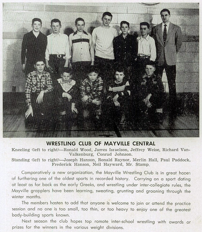 1950-1951 Mayville Golden Eagles Wrestling Club