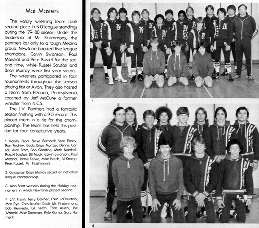 1979-1980 Newfane Panthers Wrestling