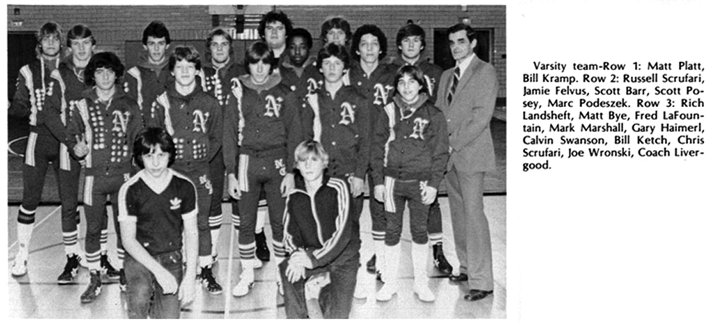 1981-1982 Newfane Panthers Varsity Wrestling
