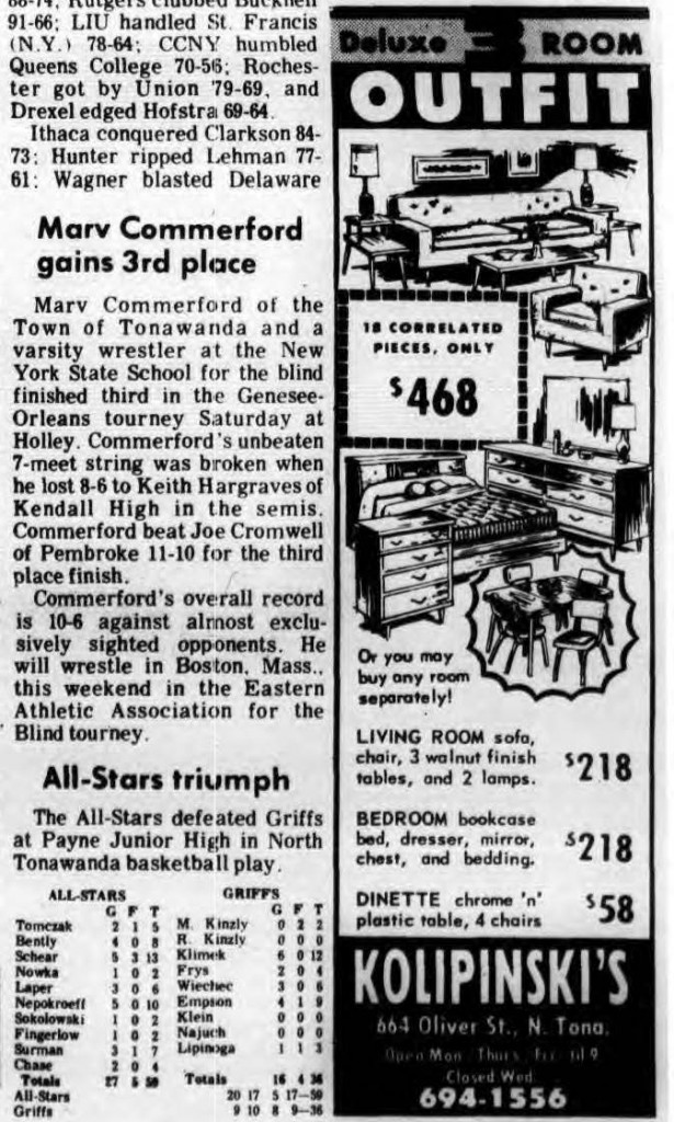 Marv Commerford gains 3rd place