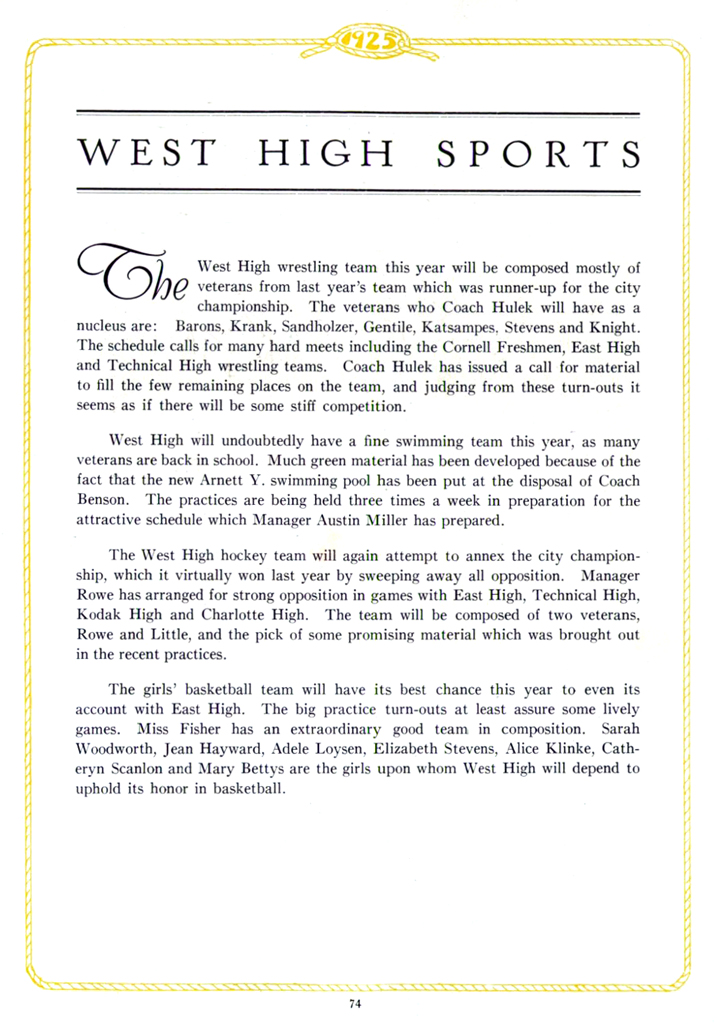 West High Sports