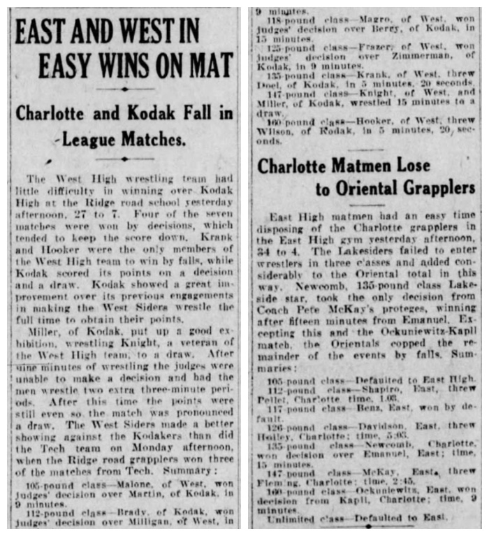 East and West In Easy Wins On Mat