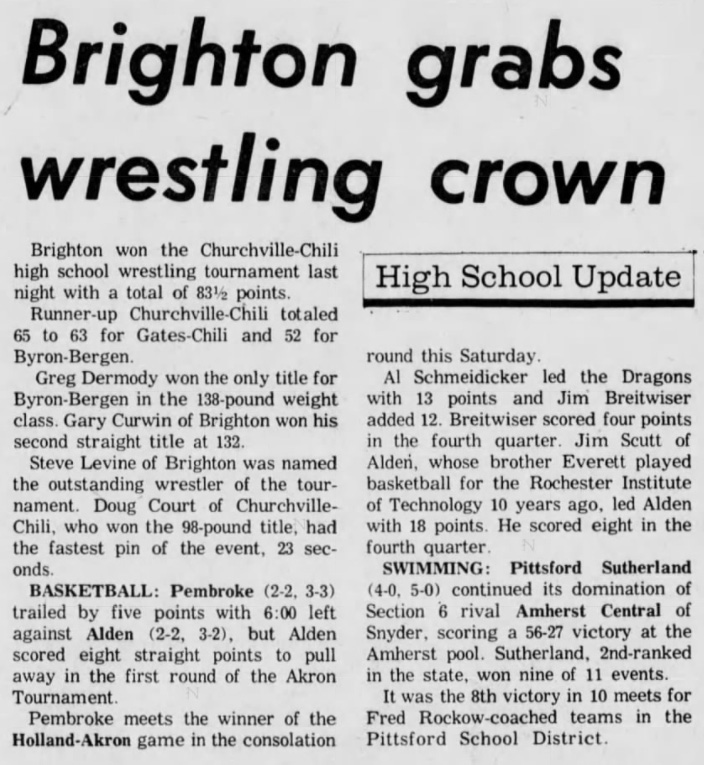 Brighton grabs wrestling crown