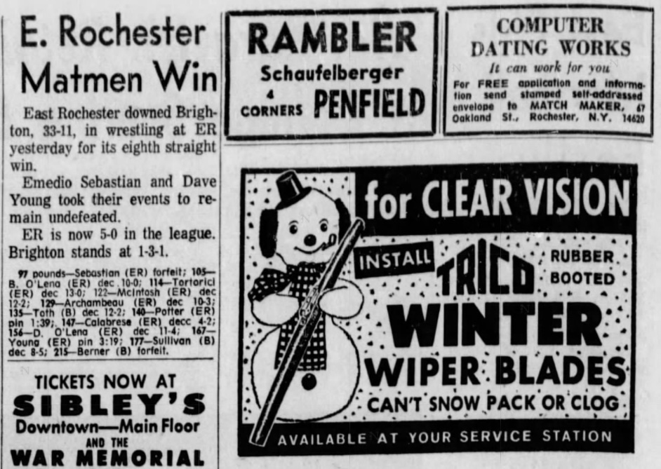 E. Rochester Matmen Win