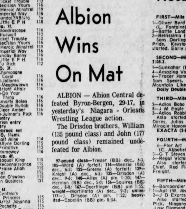 Albion Wins On Mat