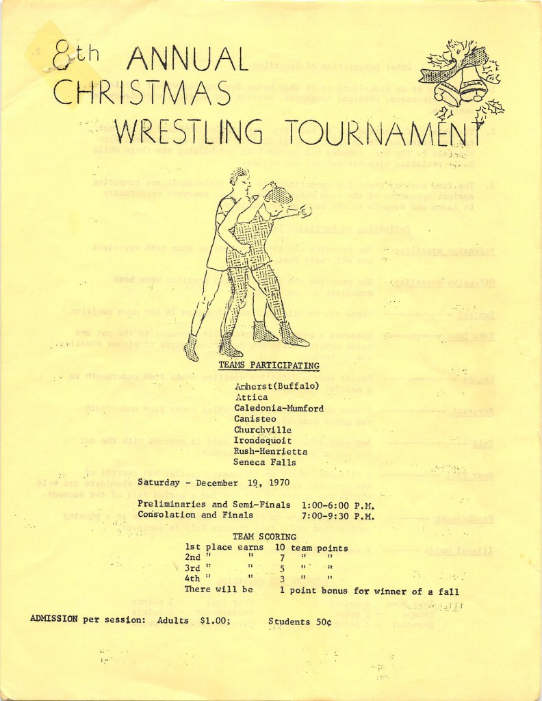 8th Annual Caledonia-Mumford Christmas Wrestling Tournament
