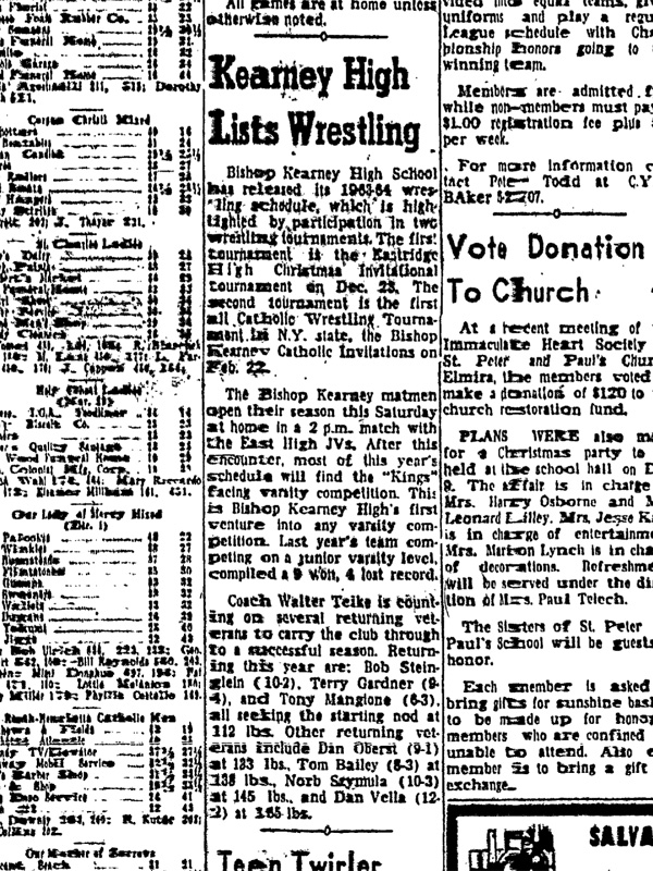 Kearney High Lists Wrestling