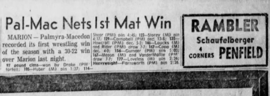 Pal-Mac Nets 1st Mat Win