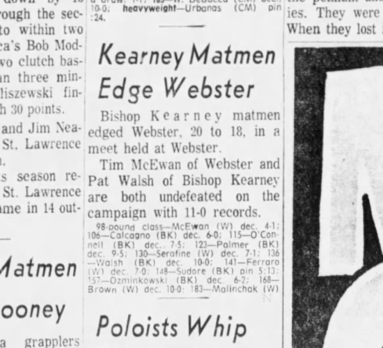 Kearney Matmen Edge Webster