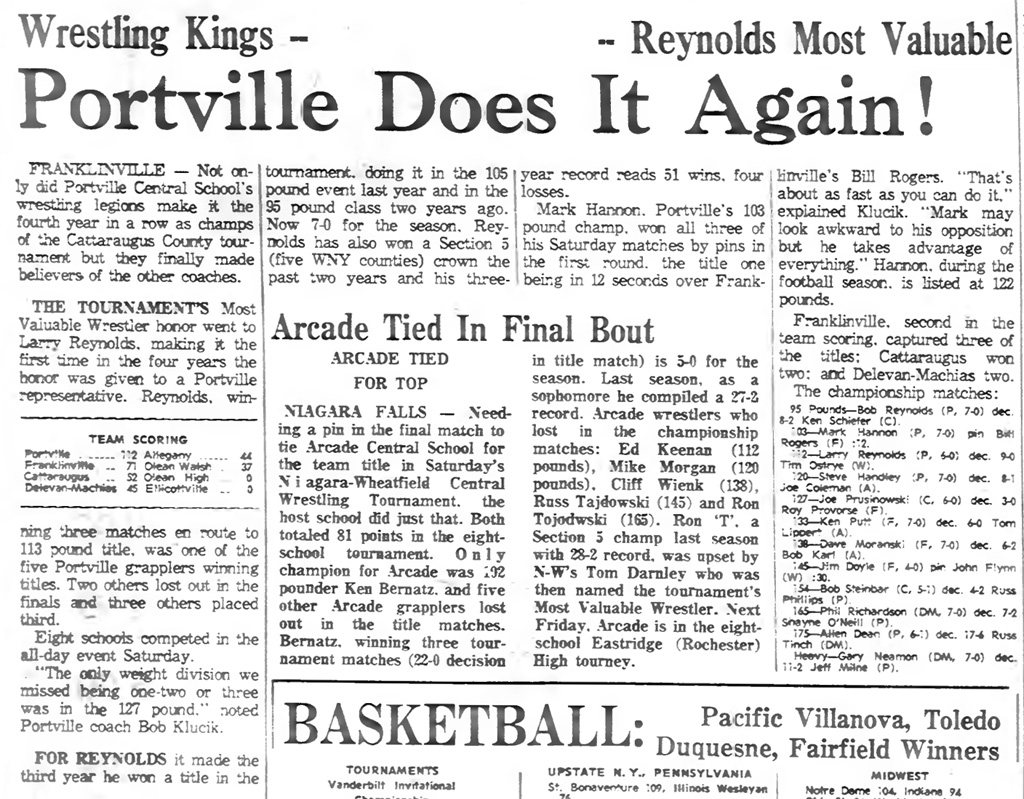 Portville Does It Again!