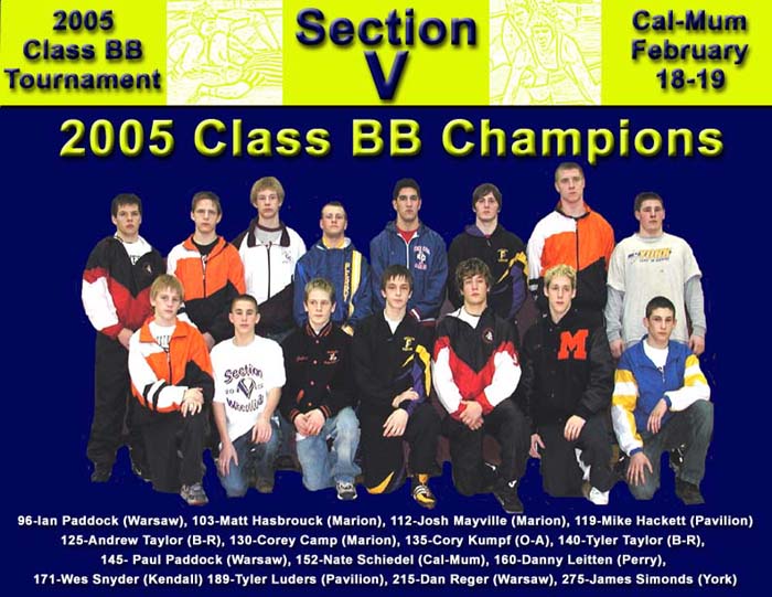 2005 NYSPHSAA Section V Class BB Wrestling Champions