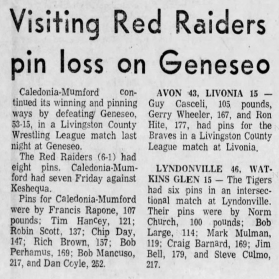 Lyndonville 46, Watkins Glen 15