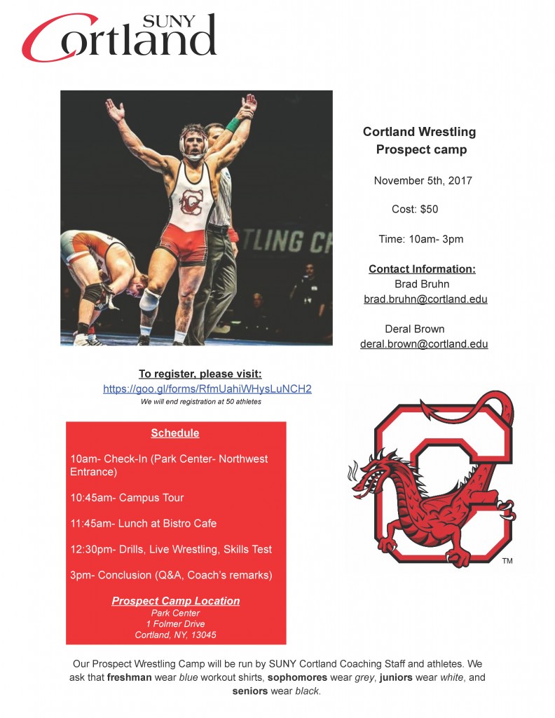 SUNY Cortland Prospect Wrestling Camp