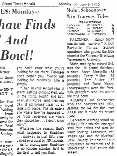 Mohr, Schoonover Win Tourney Titles