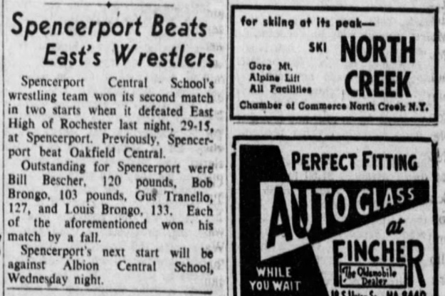 Spencerport Beats Easts Wrestlers