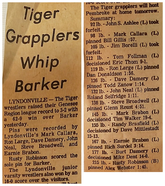 Tiger Grapplers Whip Barker