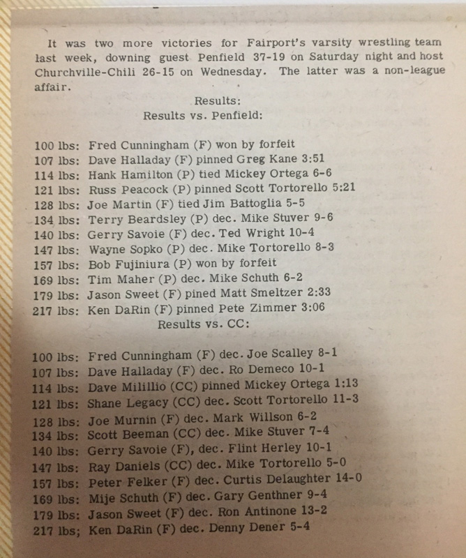 Fairport 26, Churchville-Chili 15