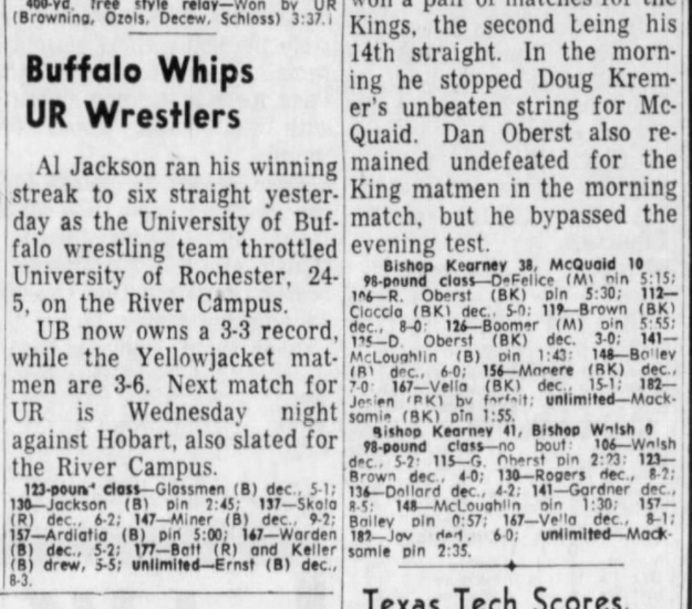 Buffalo Whips UR Wrestlers