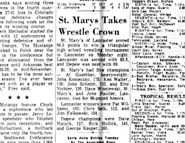 St. Marys Takes Wrestle Crown