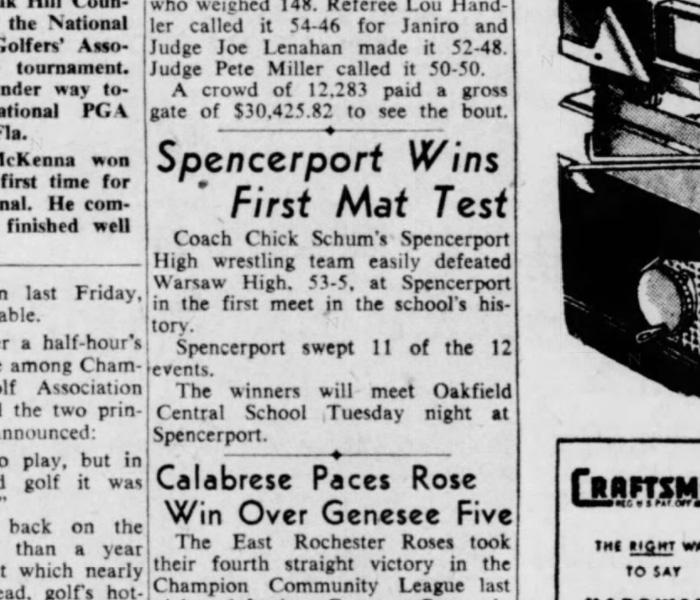 Spencerport Wins First Mat Test