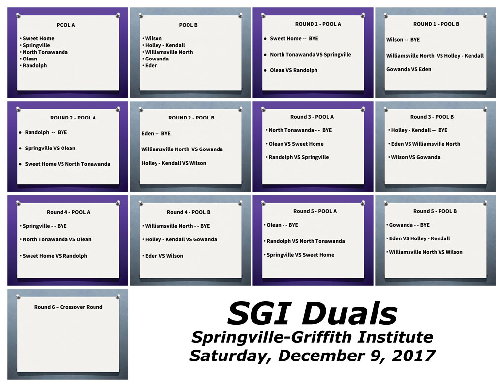 2017 SGI Duals Pairings